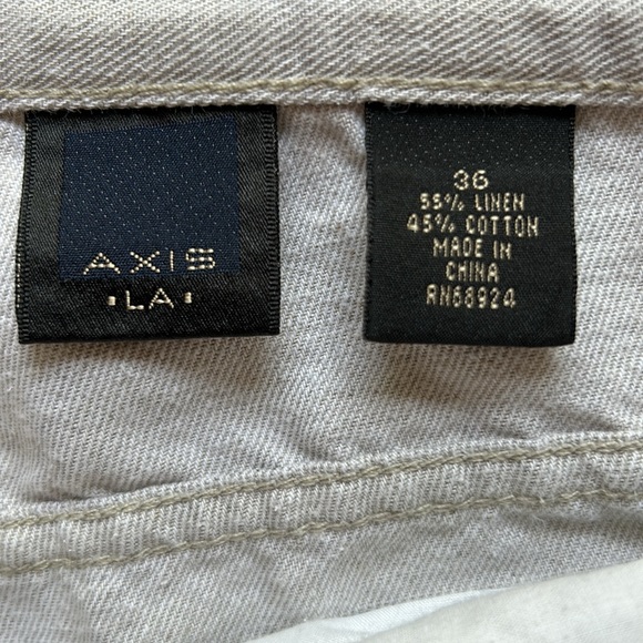 Axis LA Linen & Cotton 5 Pocket Pants, 36x30. - Picture 4 of 8